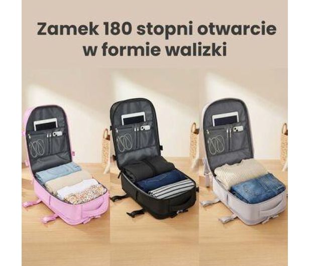 ExtraLink Black Forest by KM01 Różowy podręczny kabinowy - 1570049 - zdjęcie 6