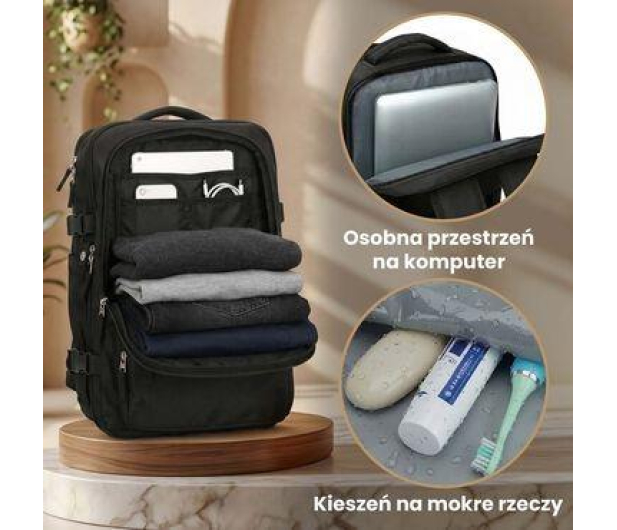 ExtraLink Black Forest by KM01 Różowy podręczny kabinowy - 1570049 - zdjęcie 10