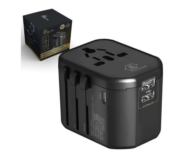 ExtraLink SMART LIFE ADAPTER DLA PODRÓŻNYCH EU/UK/USA/AU/CH - 1570044 - zdjęcie
