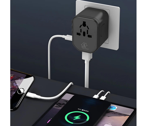 ExtraLink SMART LIFE ADAPTER DLA PODRÓŻNYCH EU/UK/USA/AU/CH - 1570044 - zdjęcie 2