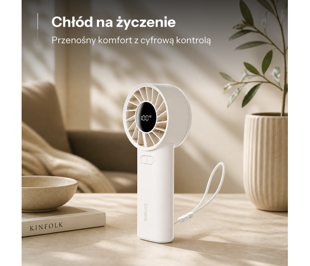 Sothing Ręczny wentylator Engine 60 5000mAh biały - 1568960 - zdjęcie 2