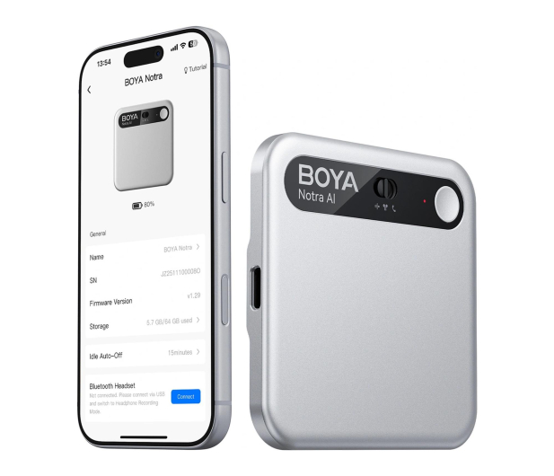 Boya Dyktafon AI Notra Srebrny - 1571200 - zdjęcie 8