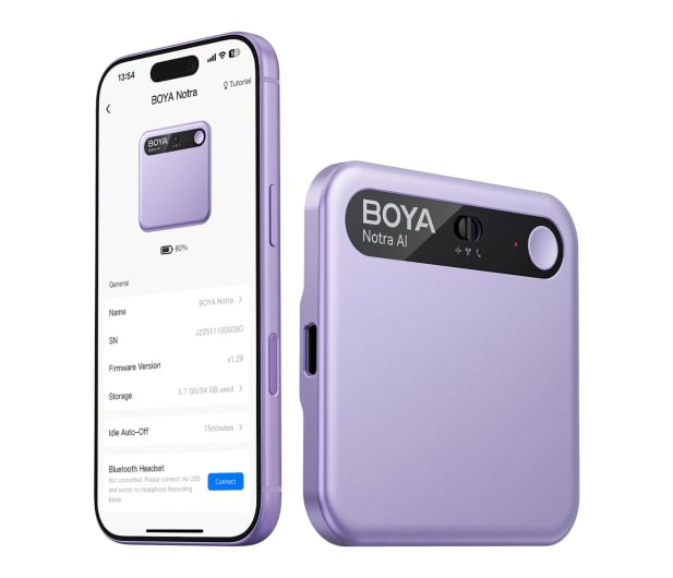 Boya Dyktafon AI Notra Fioletowy - 1571201 - zdjęcie 8