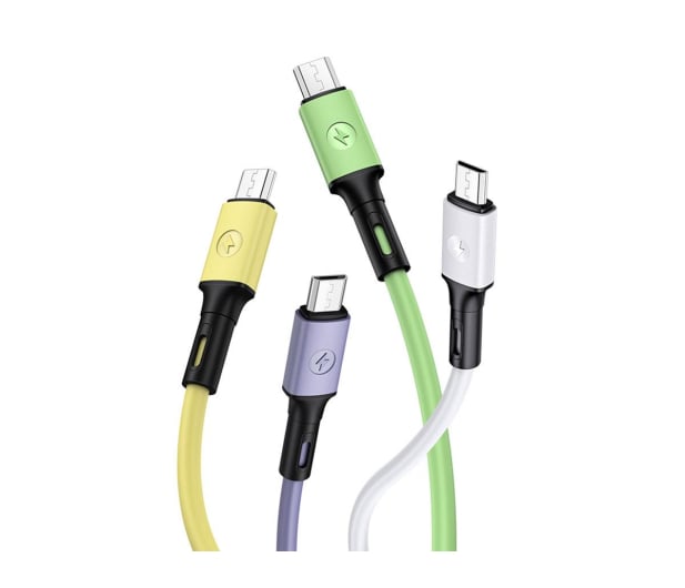 USAMS Kabel U52 microUSB 2A Fast Charge 1m żółty - 1569120 - zdjęcie 3