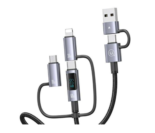 USAMS Kabel 6w1 Fast charging 60W 2m Aluminuim - 1569121 - zdjęcie 3