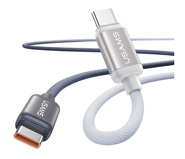 USAMS Kabel U 60W USB-C/USB-C 1,2m czarno biały - 1569122 - zdjęcie 2