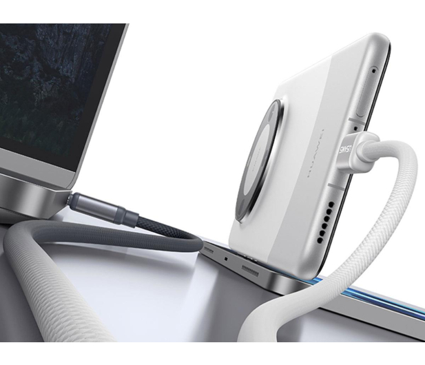 USAMS Kabel U 60W USB-C/USB-C 1,2m czarno biały - 1569122 - zdjęcie 5