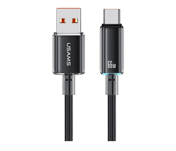 USAMS Kabel US-SJ658 6A USB-A do USB-C 1,2m czarny - 1569088 - zdjęcie