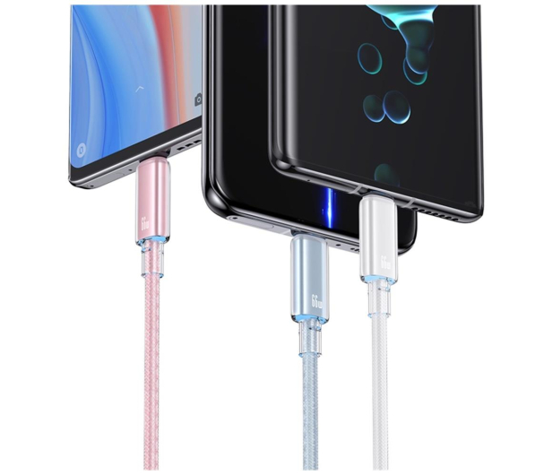 USAMS Kabel US-SJ658 6A USB-A do USB-C 1,2m różowy - 1569089 - zdjęcie 5