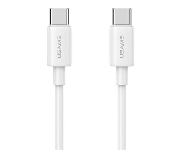 USAMS Kabel USB-C na USB-C 60W 1m Fast Charging YD Series biały - 1569012 - zdjęcie
