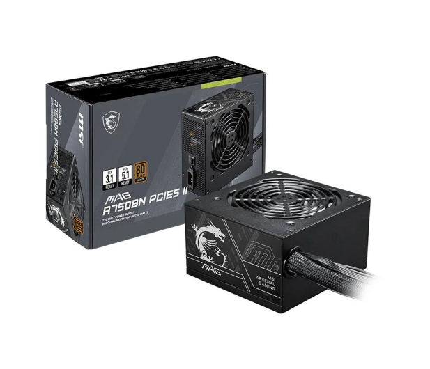 MSI MAG A750BN PCIE5 II 750W 80 Plus Bronze - 1490861 - zdjęcie