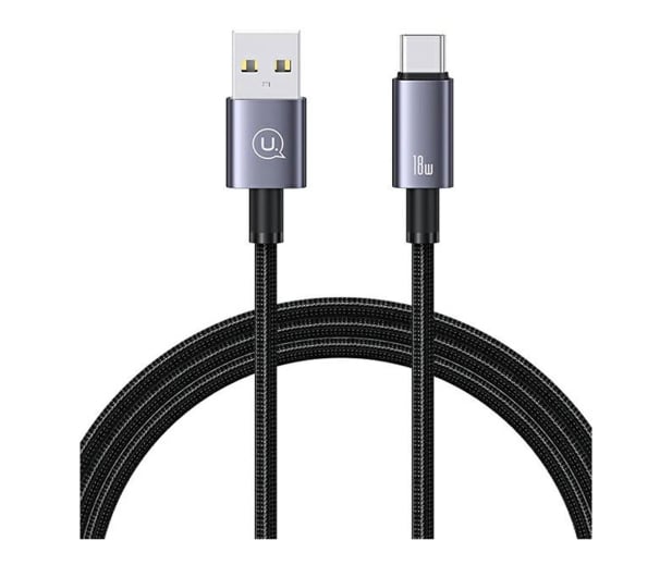 USAMS Kabel USB na USB-C 3A 1,2m Fast Charging stalowy - 1569068 - zdjęcie 2