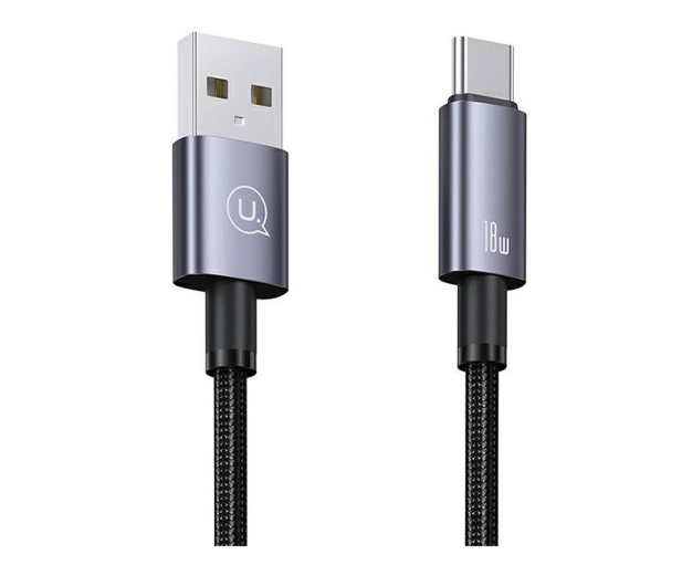 USAMS Kabel USB na USB-C 3A 1,2m Fast Charging stalowy - 1569068 - zdjęcie