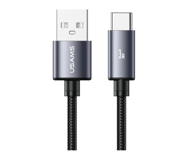 USAMS Kabel U91 18W USB-C do USB-A 1m stalowy - 1569128 - zdjęcie