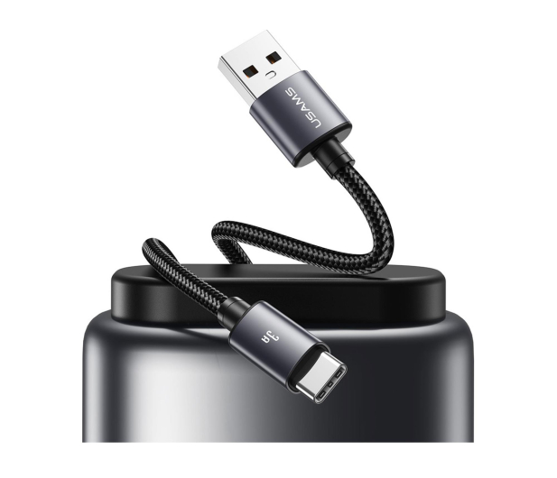 USAMS Kabel U91 18W USB-C do USB-A 1m stalowy - 1569128 - zdjęcie 3