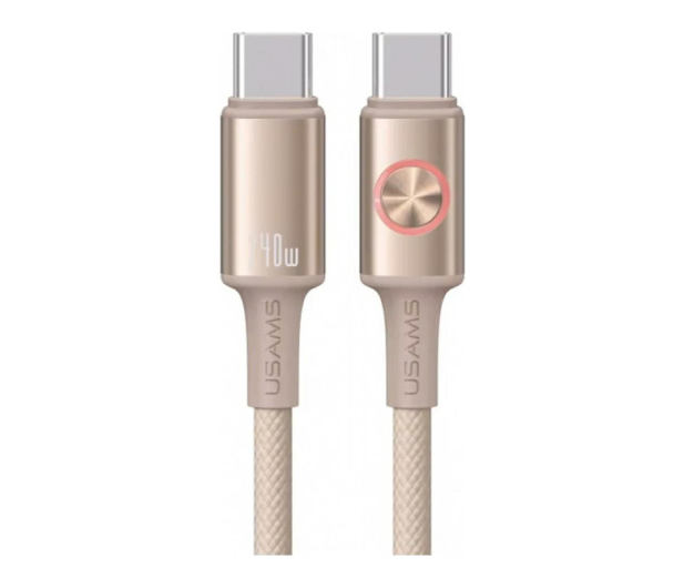 USAMS Kabel 240W USB-C do USB-C 1,2m tytanowy - 1569136 - zdjęcie