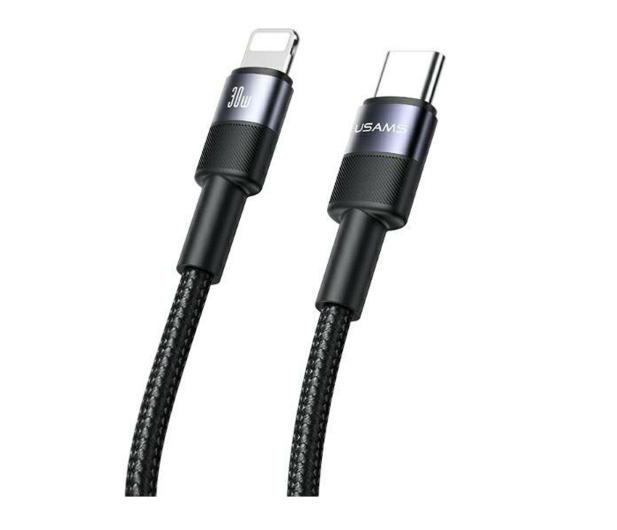 USAMS Kabel USB-C na Lightning 30W 1,2m Aluminum - 1569101 - zdjęcie