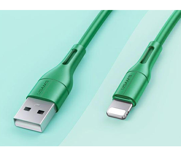 USAMS Kabel lightning 2A Fast Charge 1m zielony - 1569118 - zdjęcie 2