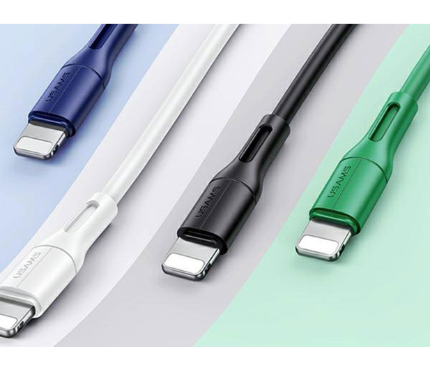 USAMS Kabel lightning 2A Fast Charge 1m zielony - 1569118 - zdjęcie 3