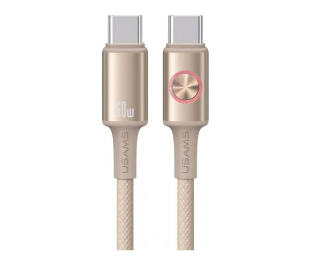USAMS Kabel 60W USB-C do USB-C 1,2 m tytanowy - 1569131 - zdjęcie