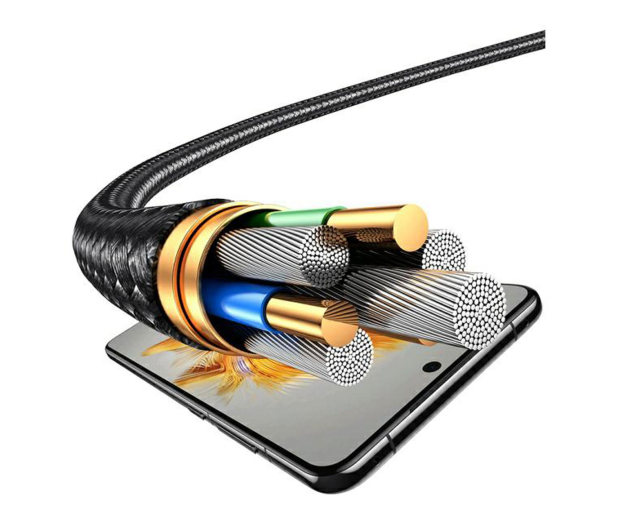 USAMS Kabel 2w1 2xUSB-C 72W 1,2m Aluminum - 1569153 - zdjęcie 4