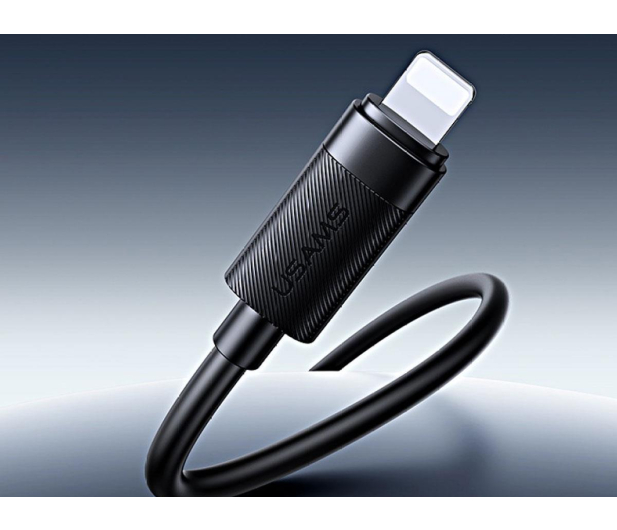 USAMS Kabel 12W Lightning do USB-A 1m czarny - 1569145 - zdjęcie 2
