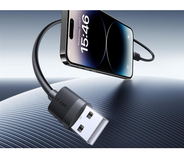 USAMS Kabel 12W Lightning do USB-A 1m czarny - 1569145 - zdjęcie 3
