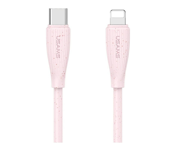 USAMS Kabel 30W USB-C do Lightning 1m różowy - 1569146 - zdjęcie