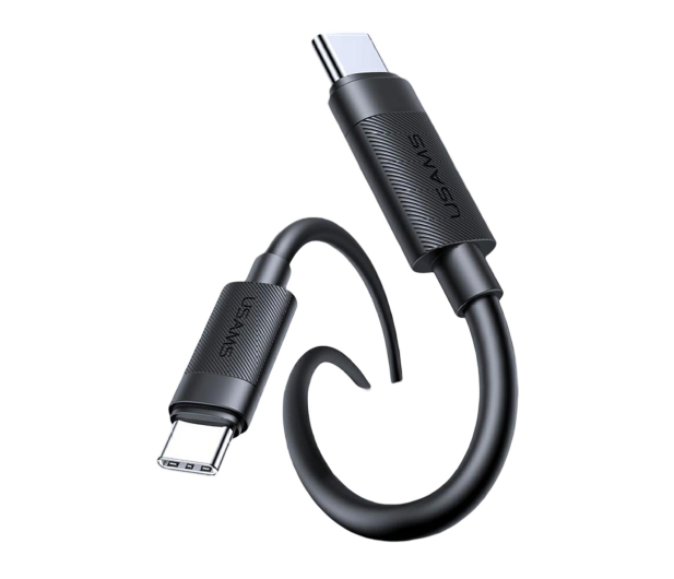 USAMS Kabel U94 60W USB-C do USB-C 1m czarny - 1569141 - zdjęcie 2