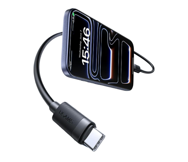 USAMS Kabel U94 60W USB-C do USB-C 1m czarny - 1569141 - zdjęcie 3