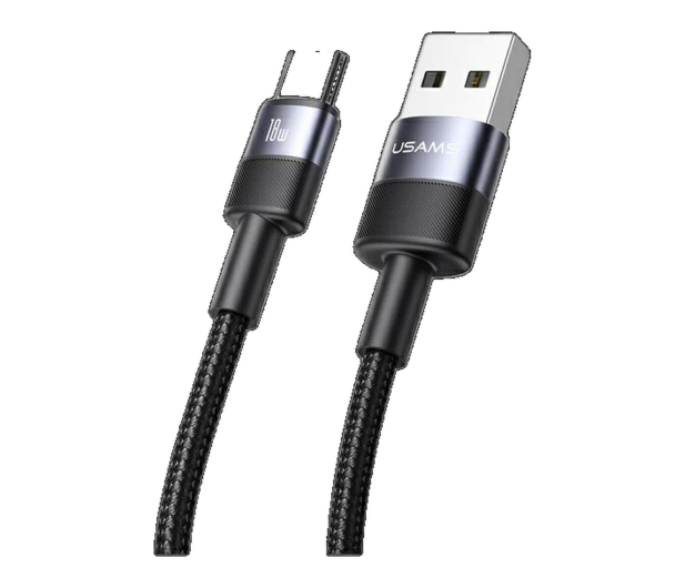 USAMS Kabel U-Turn USB-C 1m czarny - 1569176 - zdjęcie 3