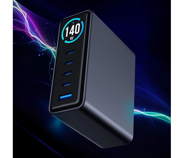 3mk InCharge Charger Lumin TFT GaN PD3.2 140W Display - 1572614 - zdjęcie 3
