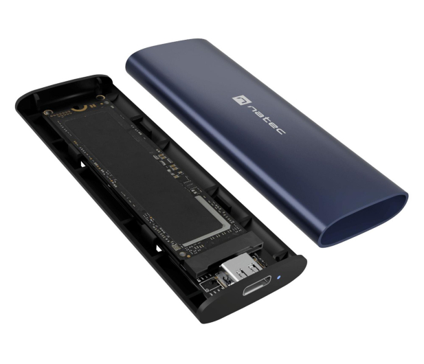 Natec RHINO M.2 NVME LITE USB-C 3.2 GEN 2 STEEL NAVY - 1574545 - zdjęcie 4