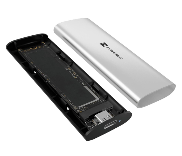 Natec RHINO M.2 NVME LITE USB-C 3.2 GEN 2 ARCTIC SILVER - 1574547 - zdjęcie 4