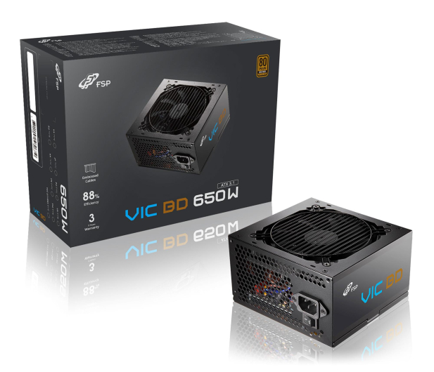 FSP/Fortron VIC 650W 80 Plus Bronze ATX 3.1 PCIe Gen 5.1 - 1572626 - zdjęcie