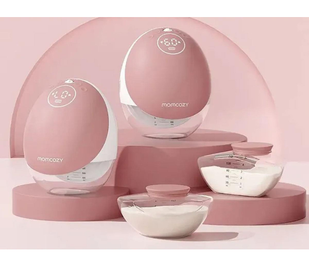 MOMCOZY Laktator M9 bezprzewodowy podwójny czerwony BP223 - 1574089 - zdjęcie 5