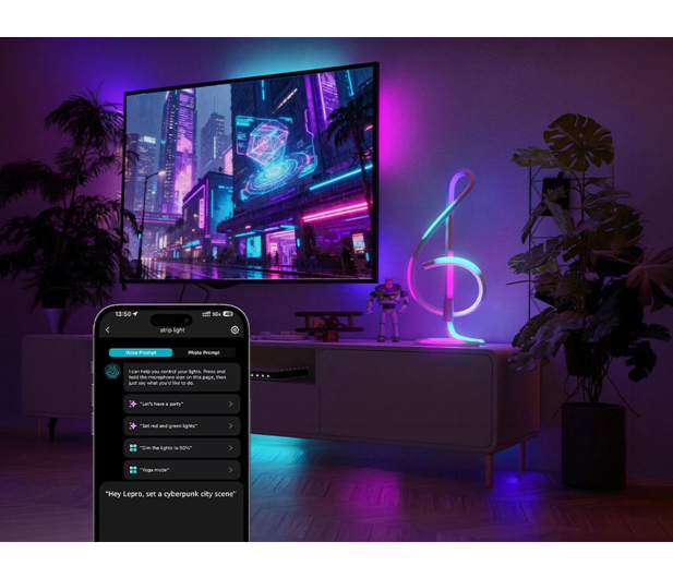 Lepro Lampa biurkowa TB2 RGB - 1575374 - zdjęcie 5