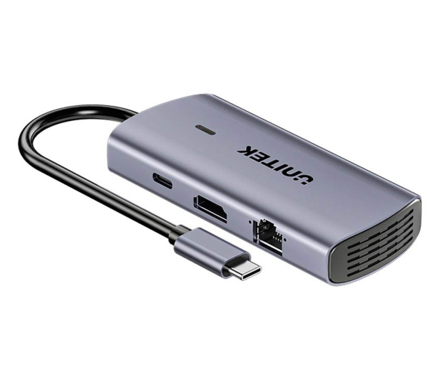 Unitek USB-C 6w1 3x USB-A 5Gbps PD 100W HDMI 4K@30Hz RJ45 - 1576039 - zdjęcie 5