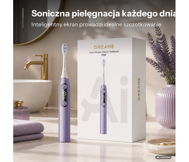 Dreame Szczoteczka soniczna E10F (fioletowa) - 1576716 - zdjęcie 9