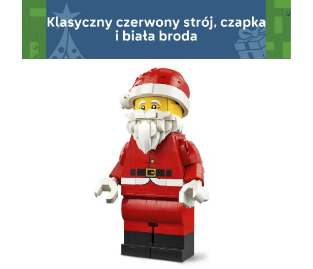 LEGO 40820 Powiększona minifigurka Świętego Mikołaja - 1577948 - zdjęcie 10