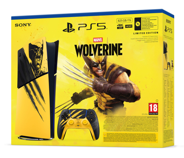 Sony PS 5 Slim Digital - Limited edition Marvel’s Wolverine + gra - 1582097 - zdjęcie 4