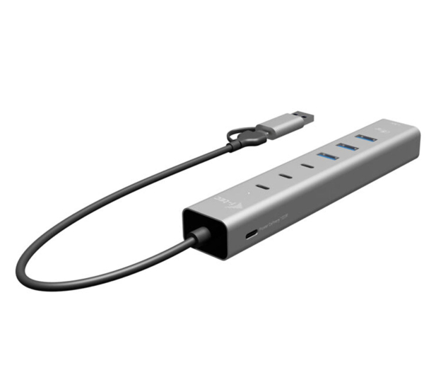 i-tec USB-C/USB-A Metal HUB 6 port 3x USB-C 3x USB-A LAN PD 85W - 1579232 - zdjęcie 2