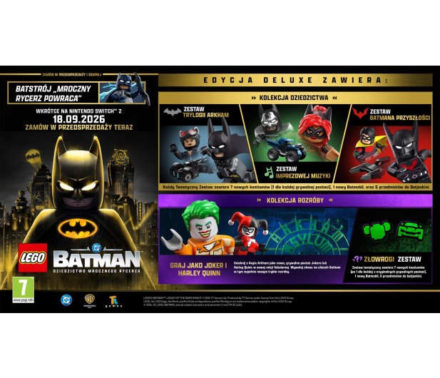 Switch LEGO Batman: Dziedzictwo Mrocznego Rycerza – Edycja Deluxe - 1475908 - zdjęcie 2