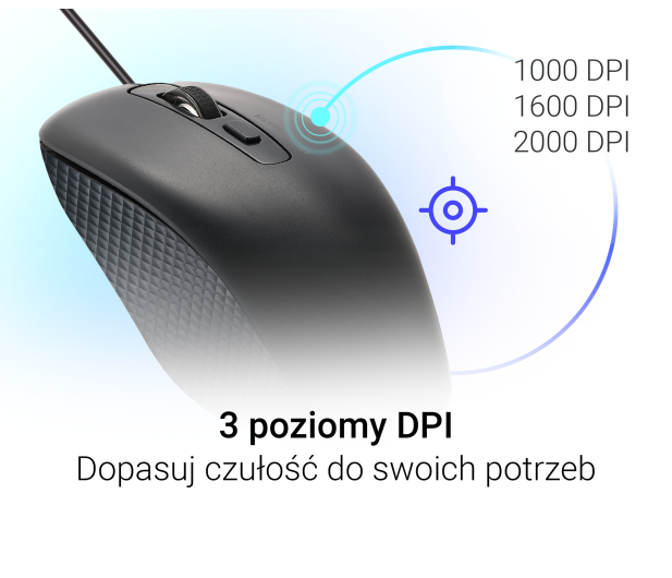 Silver Monkey Przewodowa mysz optyczna M110C - 1514813 - zdjęcie 5