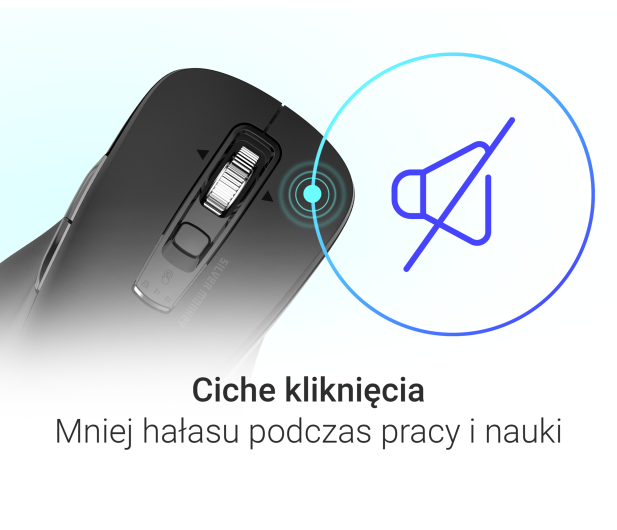 Silver Monkey Bezprzewodowa mysz optyczna Office Plus - 1514811 - zdjęcie 4