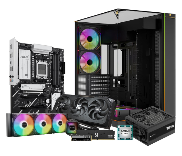 Polecany zestaw Ryzen 7 9800X3D/32GB/1TB/ RX 9070 XT 16GB - 1578960 - zdjęcie