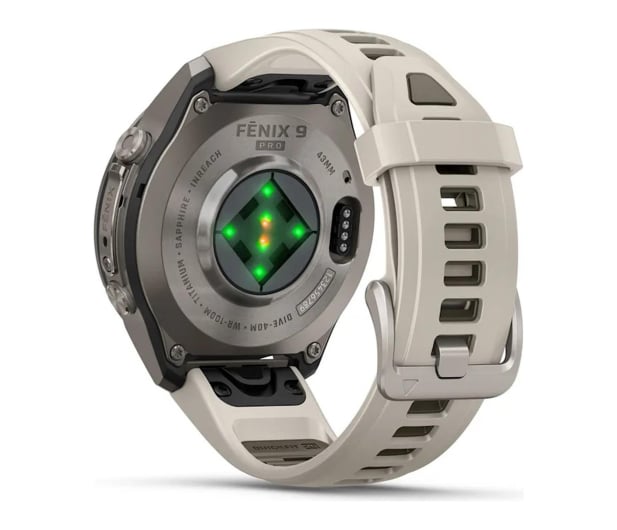 Garmin fenix 9 Pro 43mm inReach Fog Gray / Dark Sandstone - 1585566 - zdjęcie 4