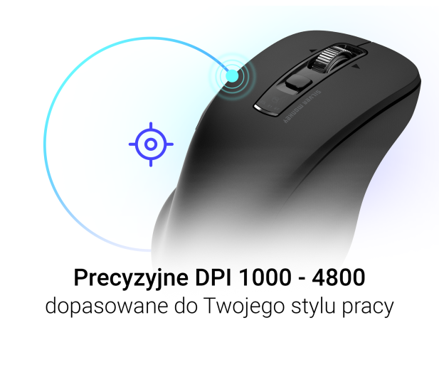 Silver Monkey Bezprzewodowa mysz optyczna Office Plus - 1514811 - zdjęcie 5