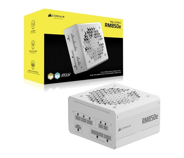 Corsair RM850e 850W 80 Plus Platinum ATX 3.1 White - 1580906 - zdjęcie
