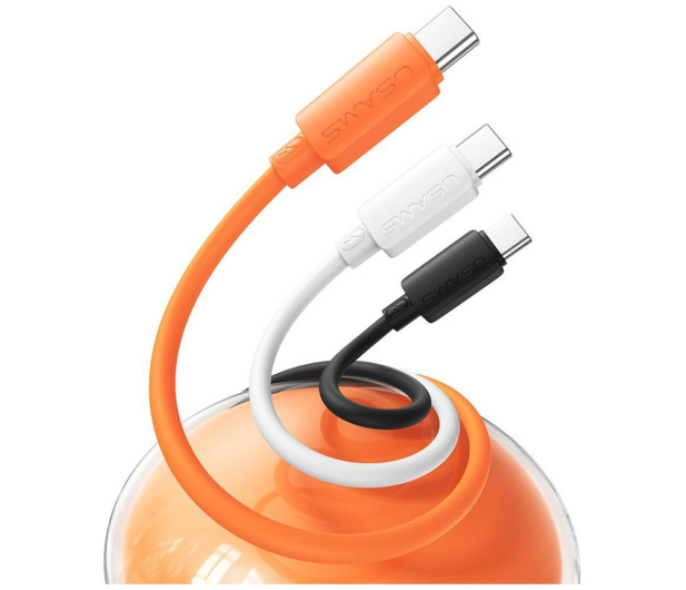 USAMS Kabel 3A Silicone Fast Charging USB-C czarny - 1569091 - zdjęcie 4